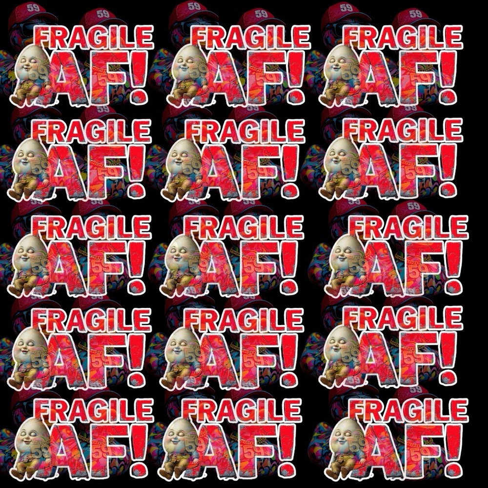 40 Fragile AF! STICKER PACK